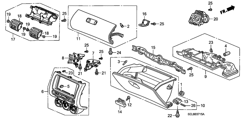 Instrument panel garnish