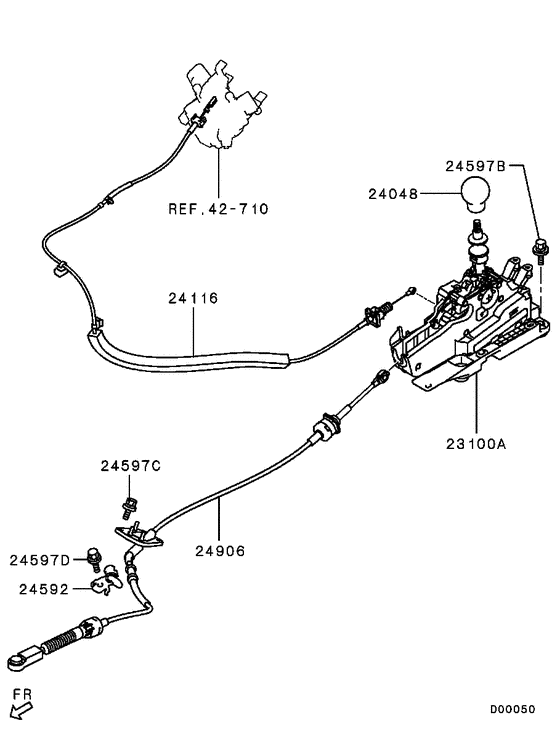 M/t floor shift linkage