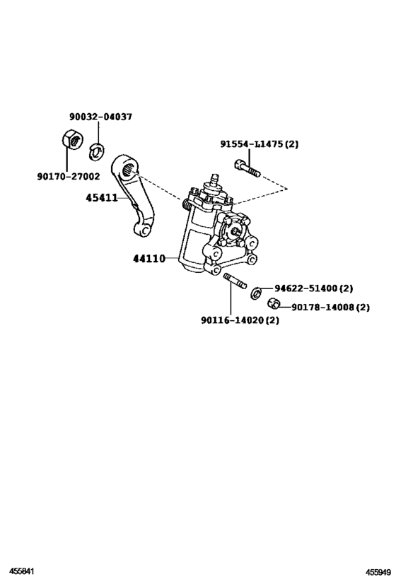 Front Steering Gear & Link