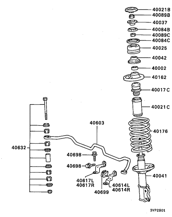 Front susp strut & spring