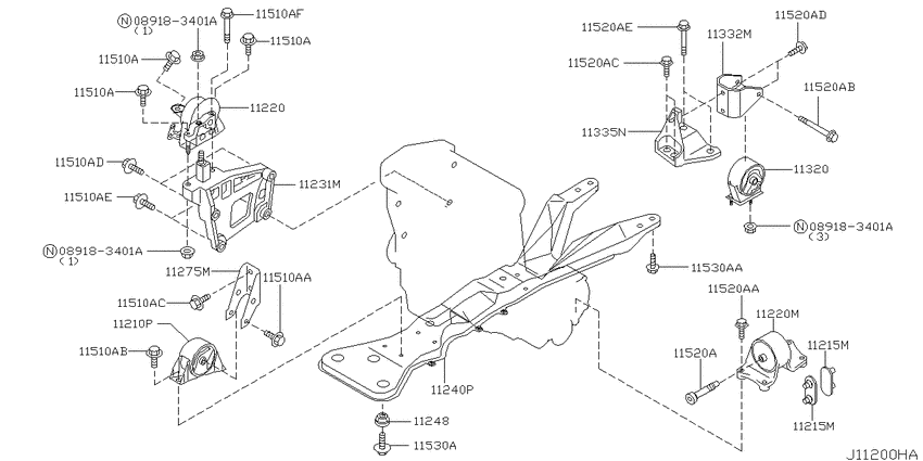 Engine & transmission   mounting