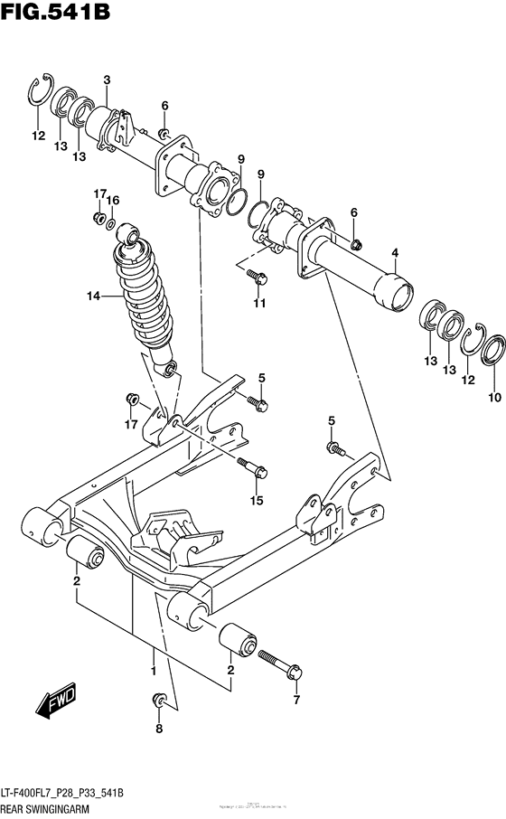 Rear Swingingarm (Lt-F400Fl7 P33)