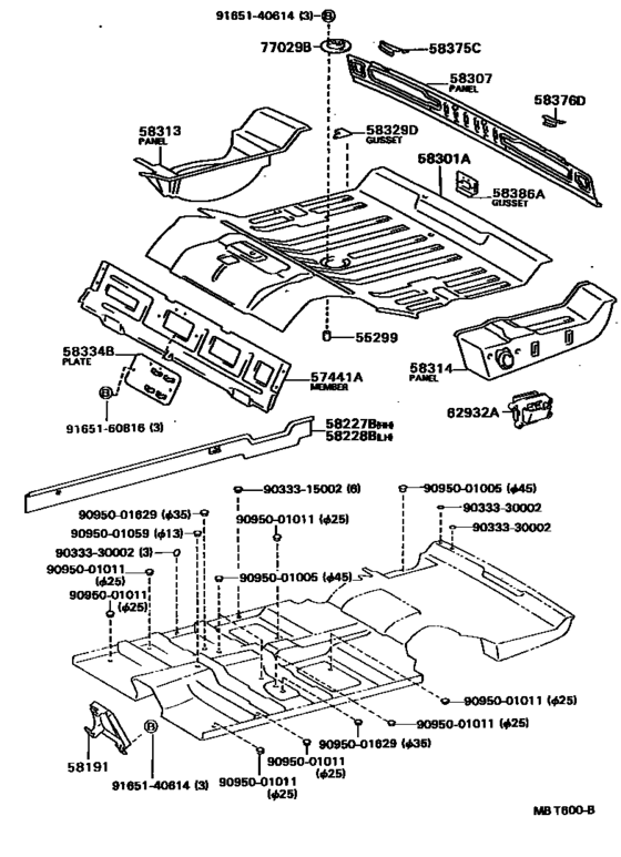 Floor Pan & Lower Back Panel