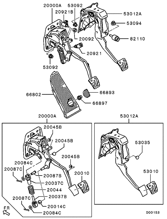 Brake & clutch pedal