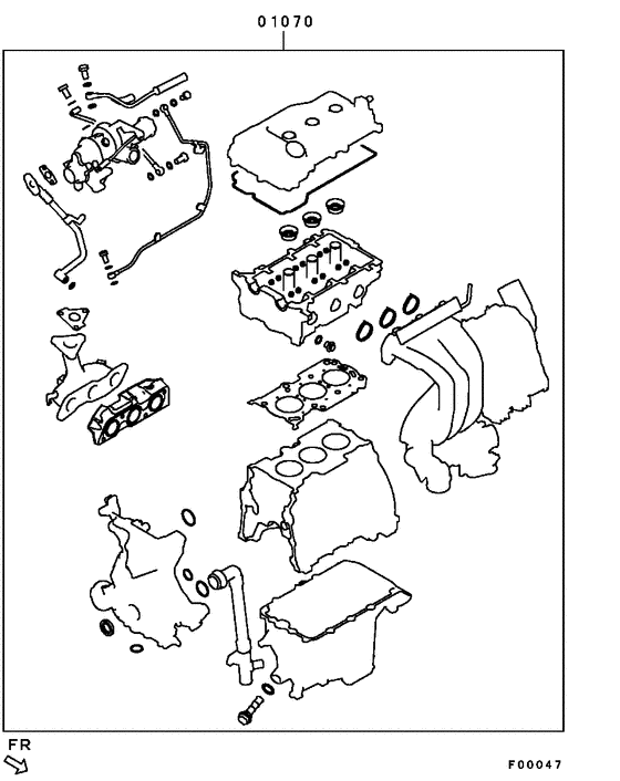 Engine overhaul gasket kit