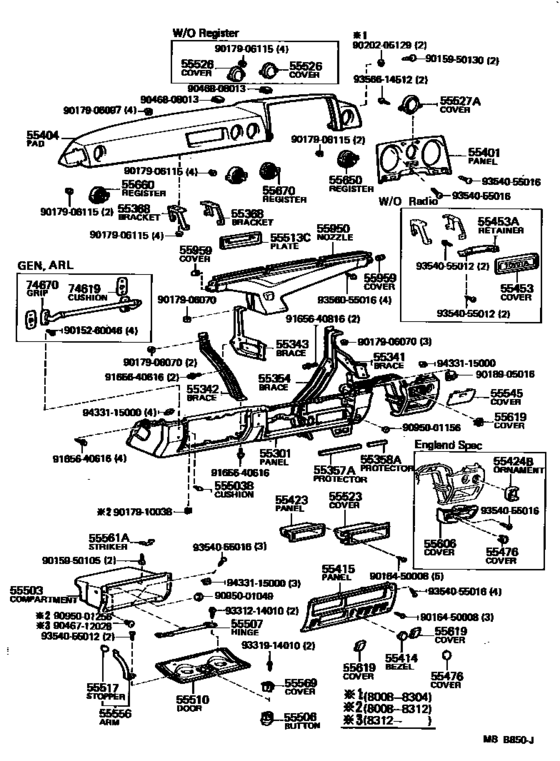 Instrument Panel & Glove Compartment