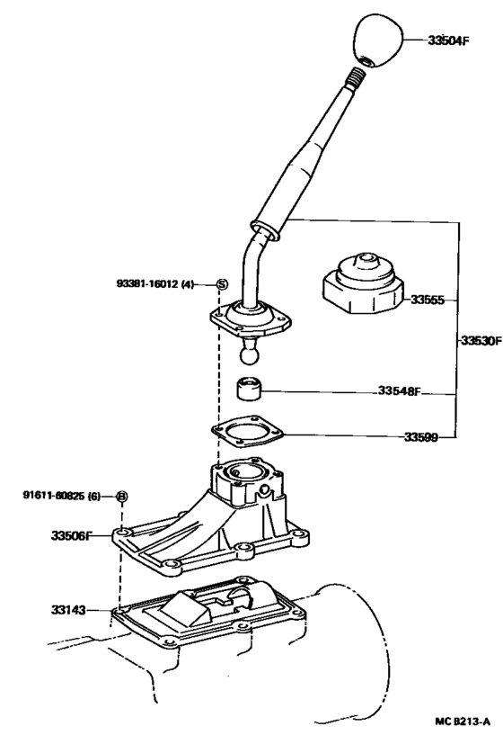Shift Lever & Retainer