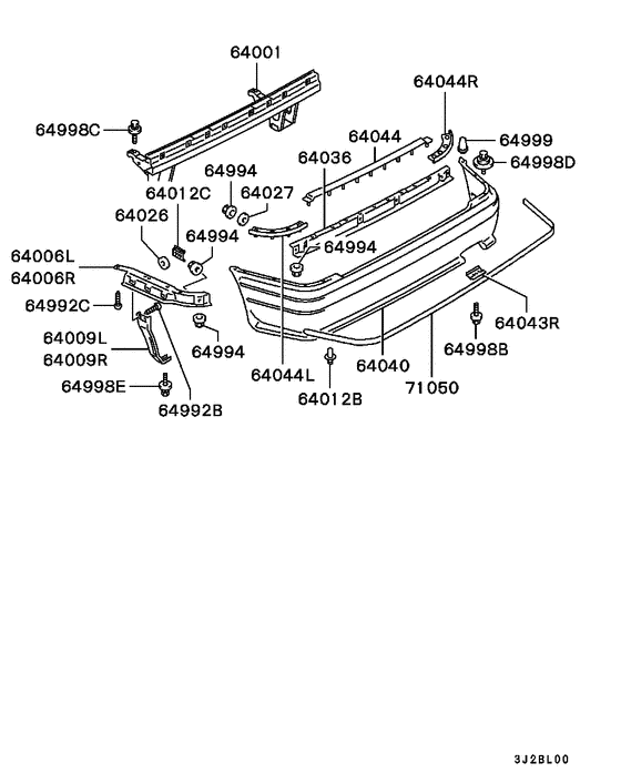 Rear bumper & support
