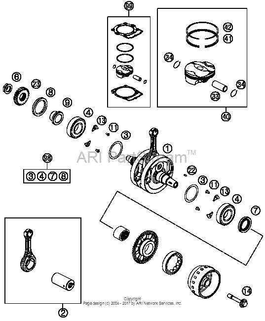 Crankshaft, Piston