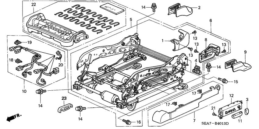 Front seat components