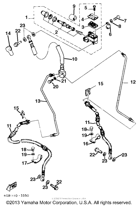 Front master cylinder