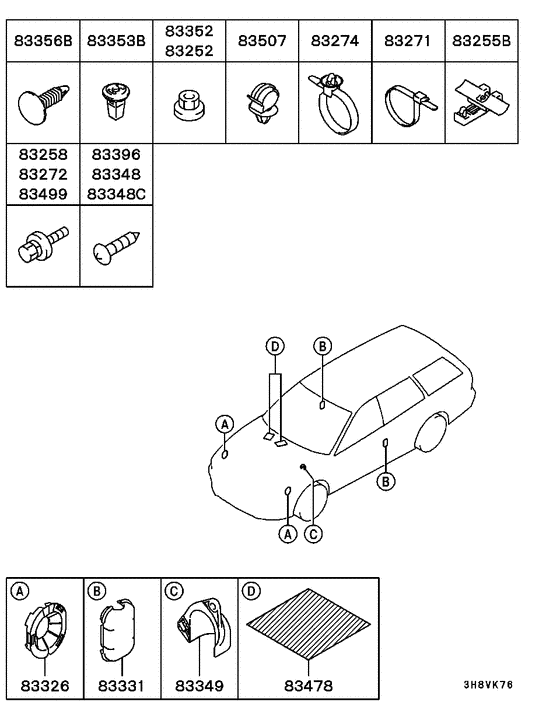 Wiring & attaching parts
