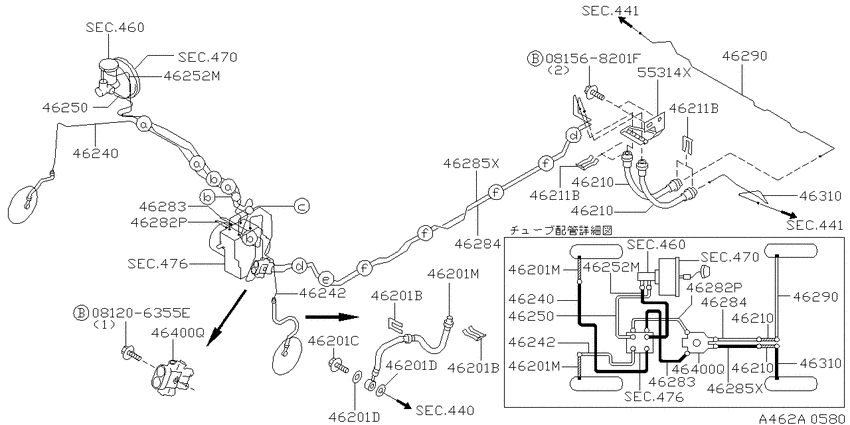 Brake piping & control