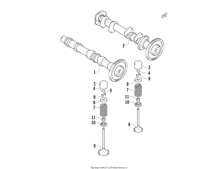 Camshaft/valve Assembly