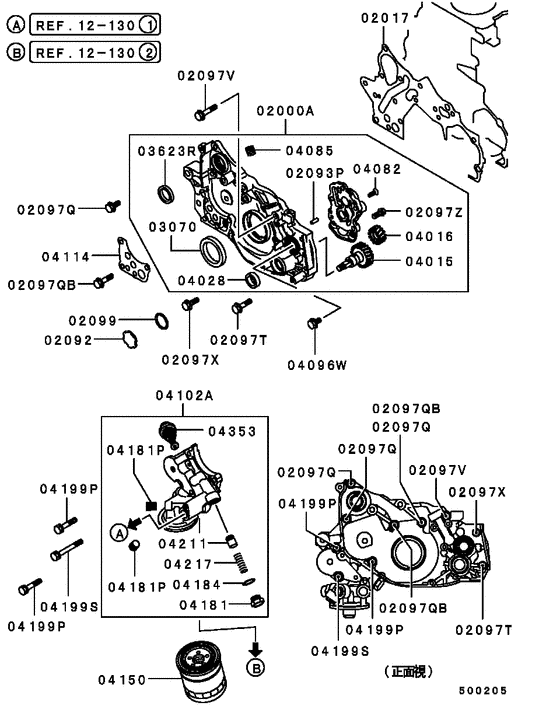 Oil pump & oil filter