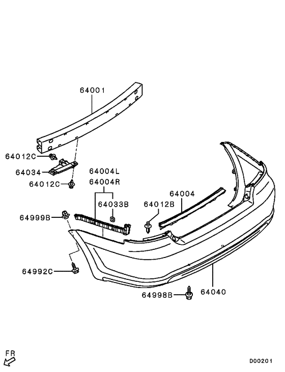Rear bumper & support