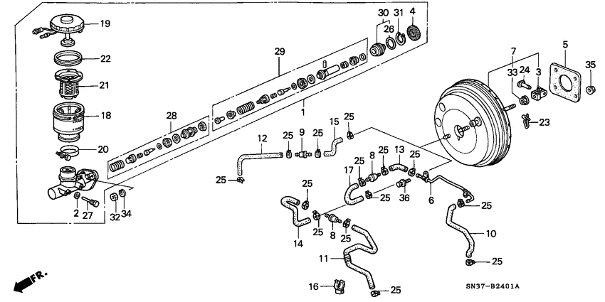Brake master cylinder/ master power