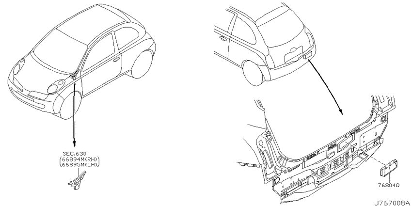 Body side fitting