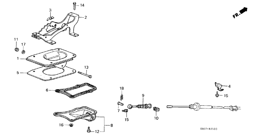 Select lever bracket