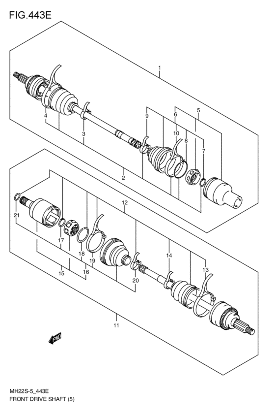front-drive shaft
