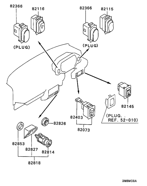 Switch & cigar lighter