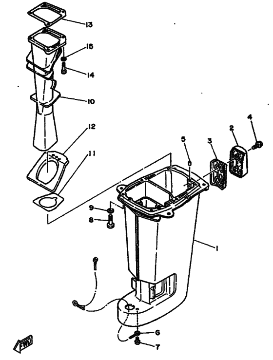 Upper casing