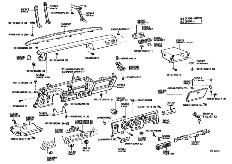 Instrument Panel & Glove Compartment