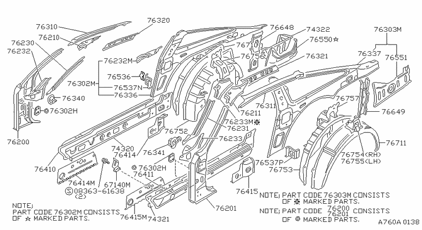 Body side panel
