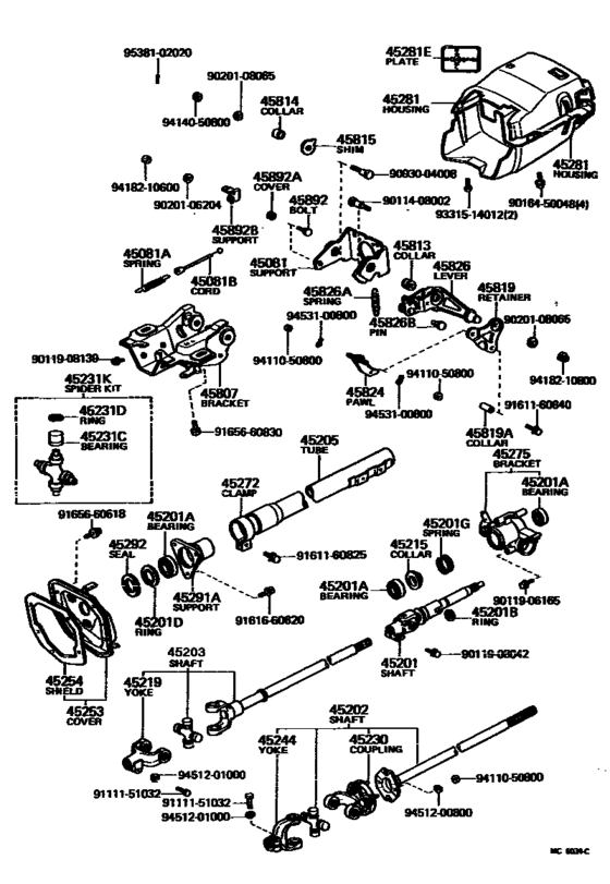 Steering Column & Shaft