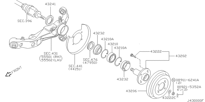 Rear axle
