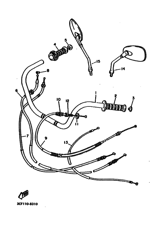 Steering handle & cable
