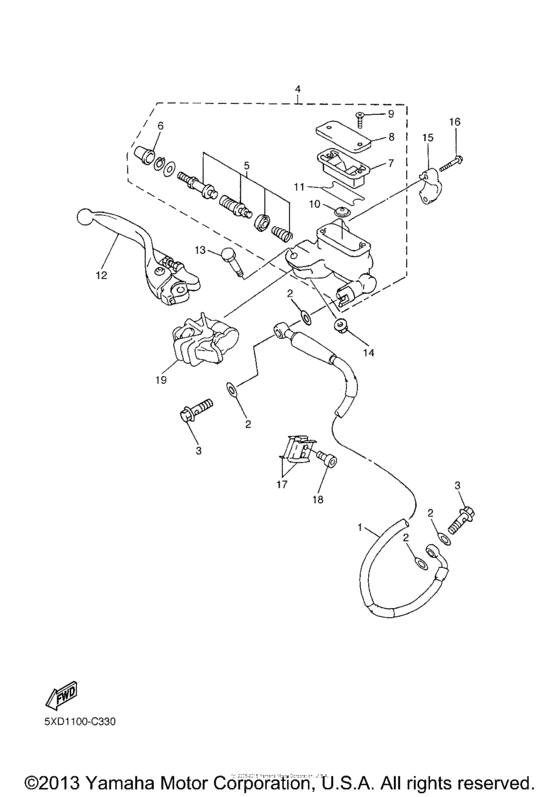 Front master cylinder