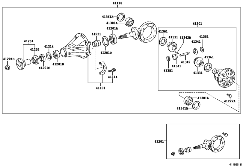 Rear Axle Housing & Differential