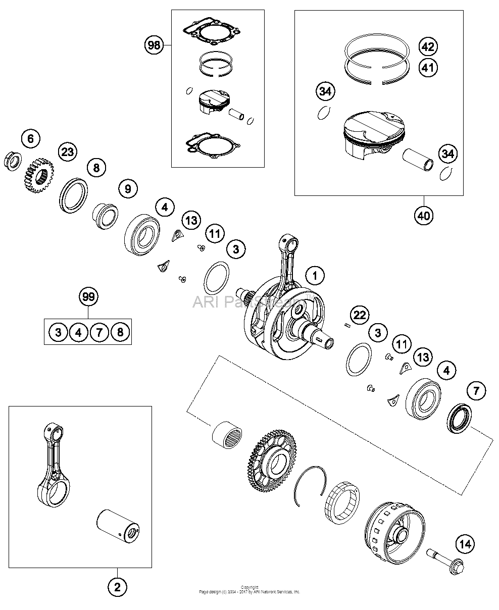 Crankshaft, Piston