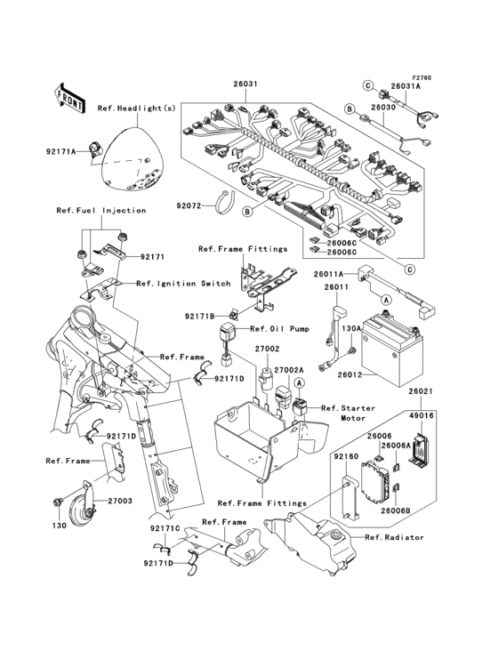 Chassis electrical equipment