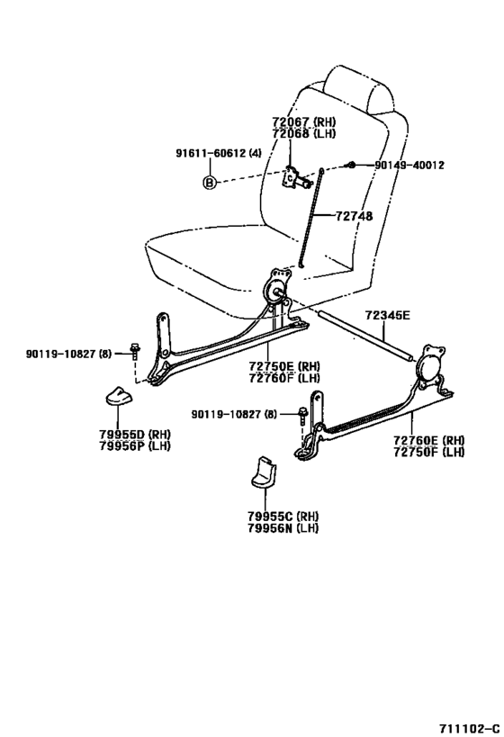 Rear Seat & Seat Track
