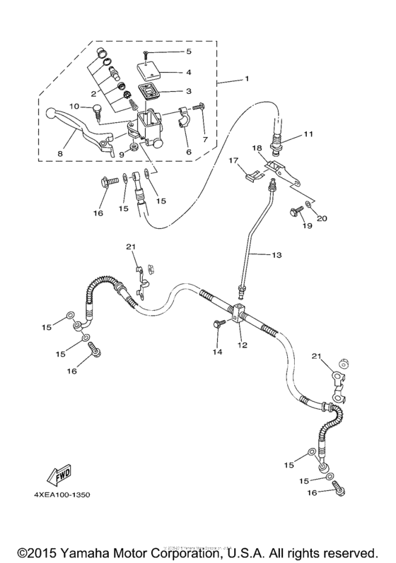 Front master cylinder