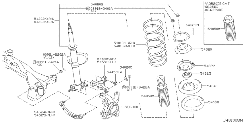 Front suspension