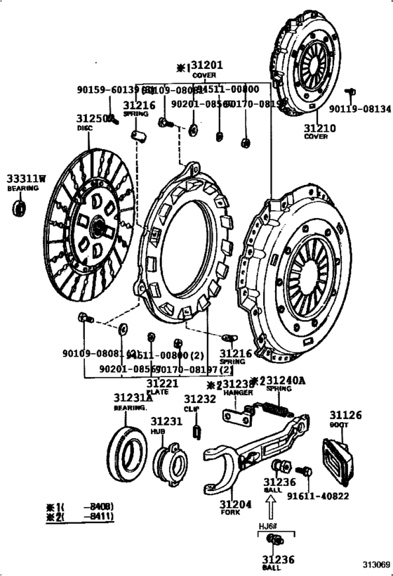 Clutch & Release Fork