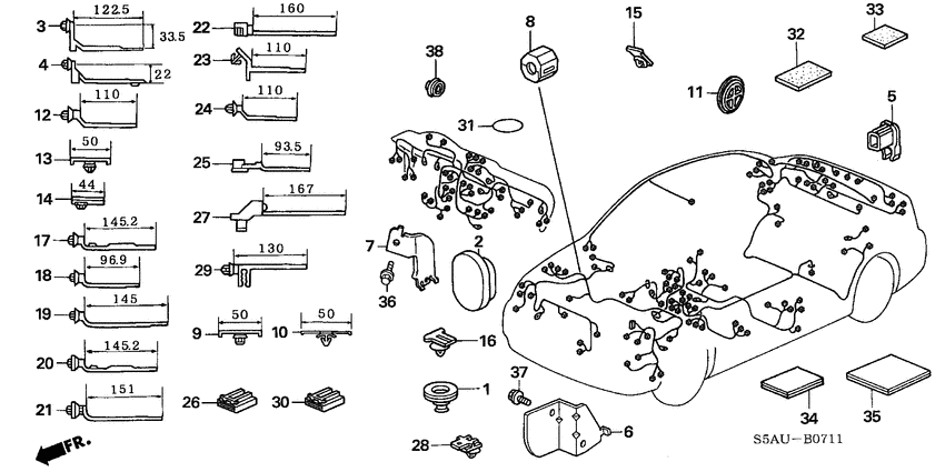 Harness band/bracket