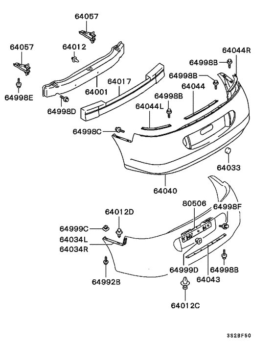 Rear bumper & support