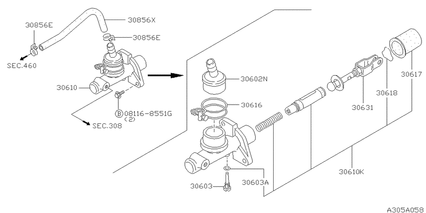 Clutch master cylinder