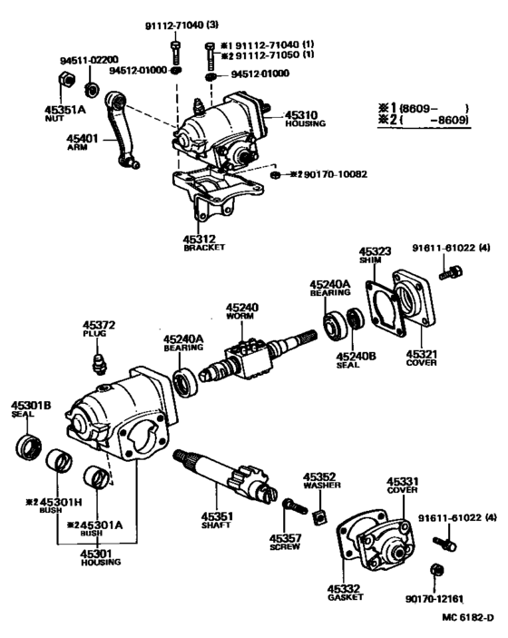 Front Steering Gear & Link