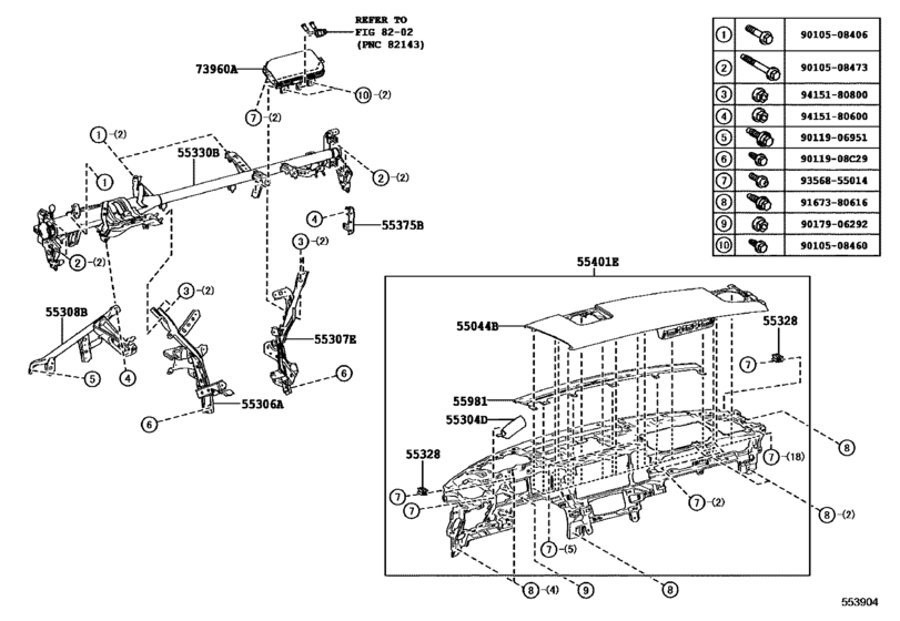Instrument Panel & Glove Compartment