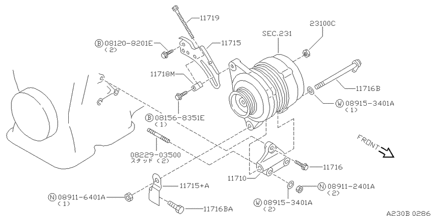 Alternator fitting