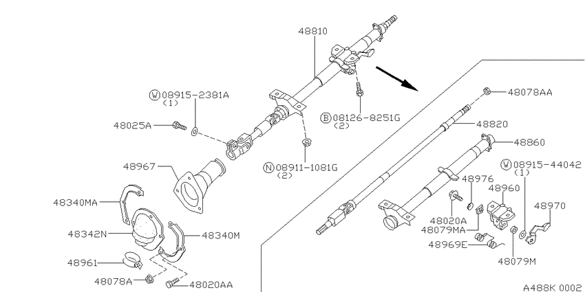 Steering column