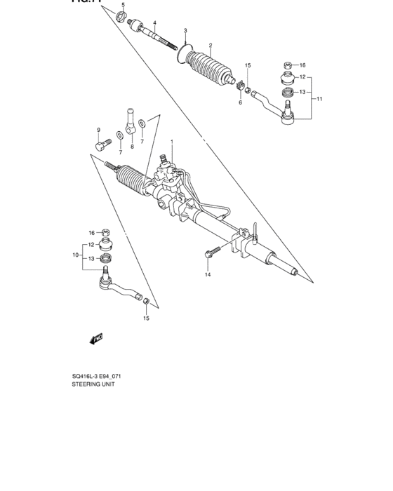 Steering unit