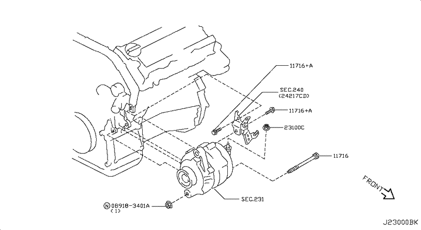 Alternator fitting