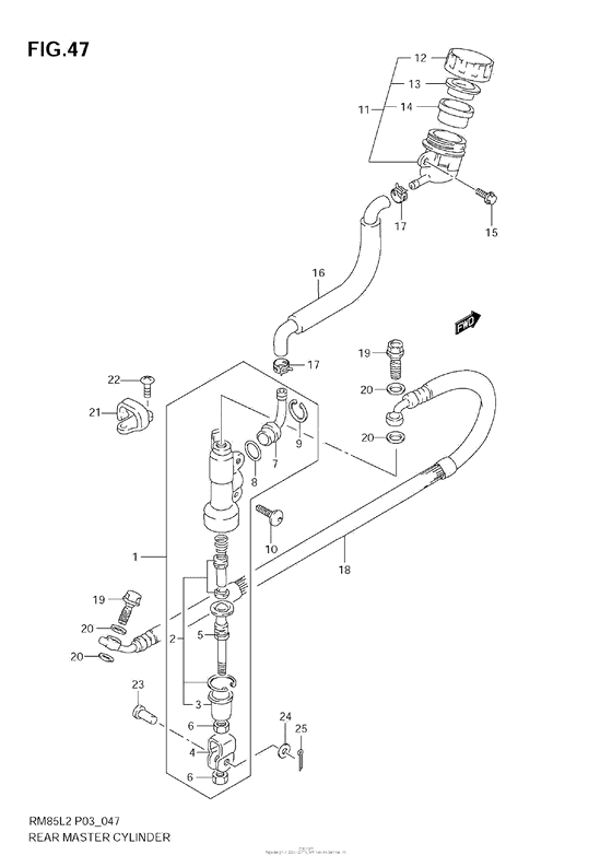 Rear Master Cylinder (Rm85)