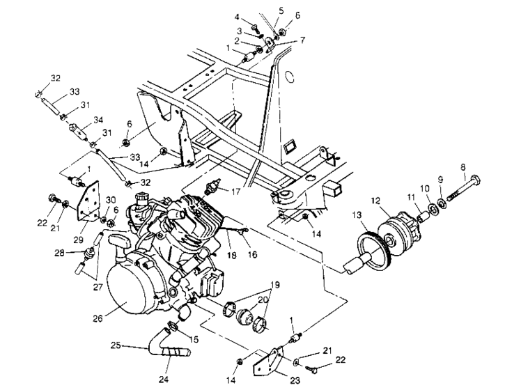 Engine mounting